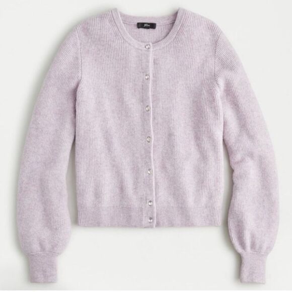 J. CREW NWT Long Sleeve Jeweled Button Wool/Alpaca Cardigan *Supersoft Yarn S - Picture 13 of 14